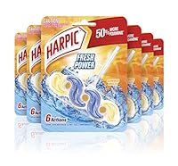 Harpic Fresh Power 6 Flush Toilet Cleaner, Summer Breeze (Pack of 6)