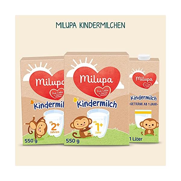 Milupa Milumil Kindermilch - Milchgetränk ab 2 Jahren, Ohne Palmöl, GOS & FOS, Babynahrung, Beikost, Milchpulver, 5er… – Bild 7
