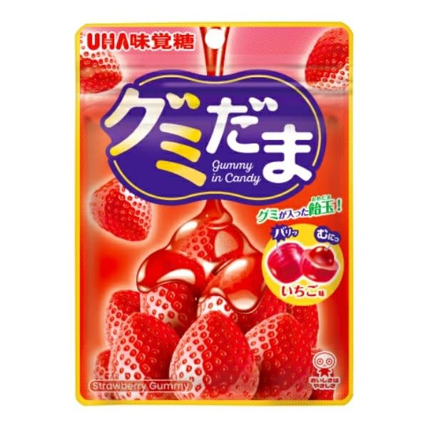 Amazon | UHA味覚糖 グミだま いちご 55g×72袋（6×12） | UHA味覚糖