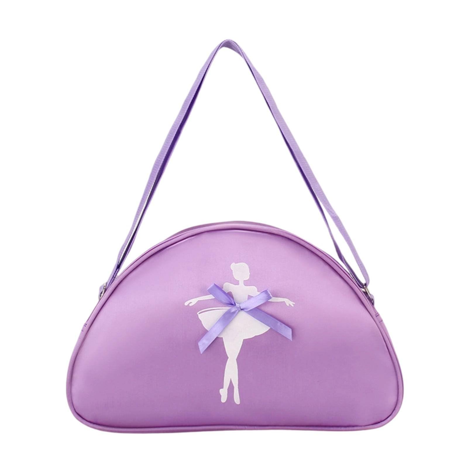 Princess Design Single Shoulder Dance Backpack Lightweight Girls Ballet Bag Ballerina Tote Bag for Toddlers, Purple | Other Kids' Dancewear | Kids' Dancewear | Dancewear-image-43