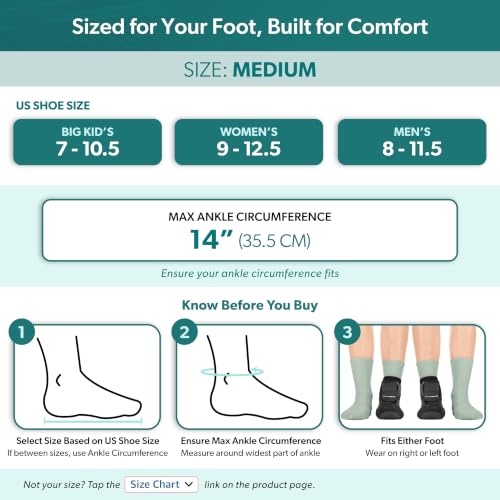 Image of BraceAbility Plantar Fasciitis Night Splint Sock - Plantar Fascia Boot for Sleeping, Achilles Tendonitis Relief, Foot Drop, Heel Pain - Planter Facetious Brace for Women and Men - Gray (M)