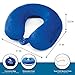 My Perfect Nights Premium Travel Pillow (Blue) Sleep with NO Neck Pain Super Soft Memory Foam Neck Pillow Easy Washing with Removable Cover