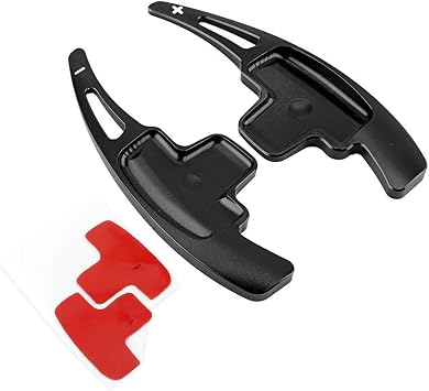 Aramox Car Steering Wheel Shift Paddles Extensions,Aluminum Paddle Shifter Cover Extensions Fit for - A B E R M Class Black