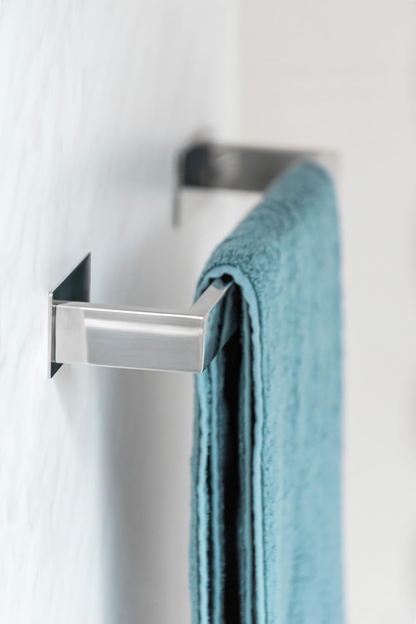 Barre de Serviette Acier Inoxydable Barre Porte-serviettes Auto-adhésif
