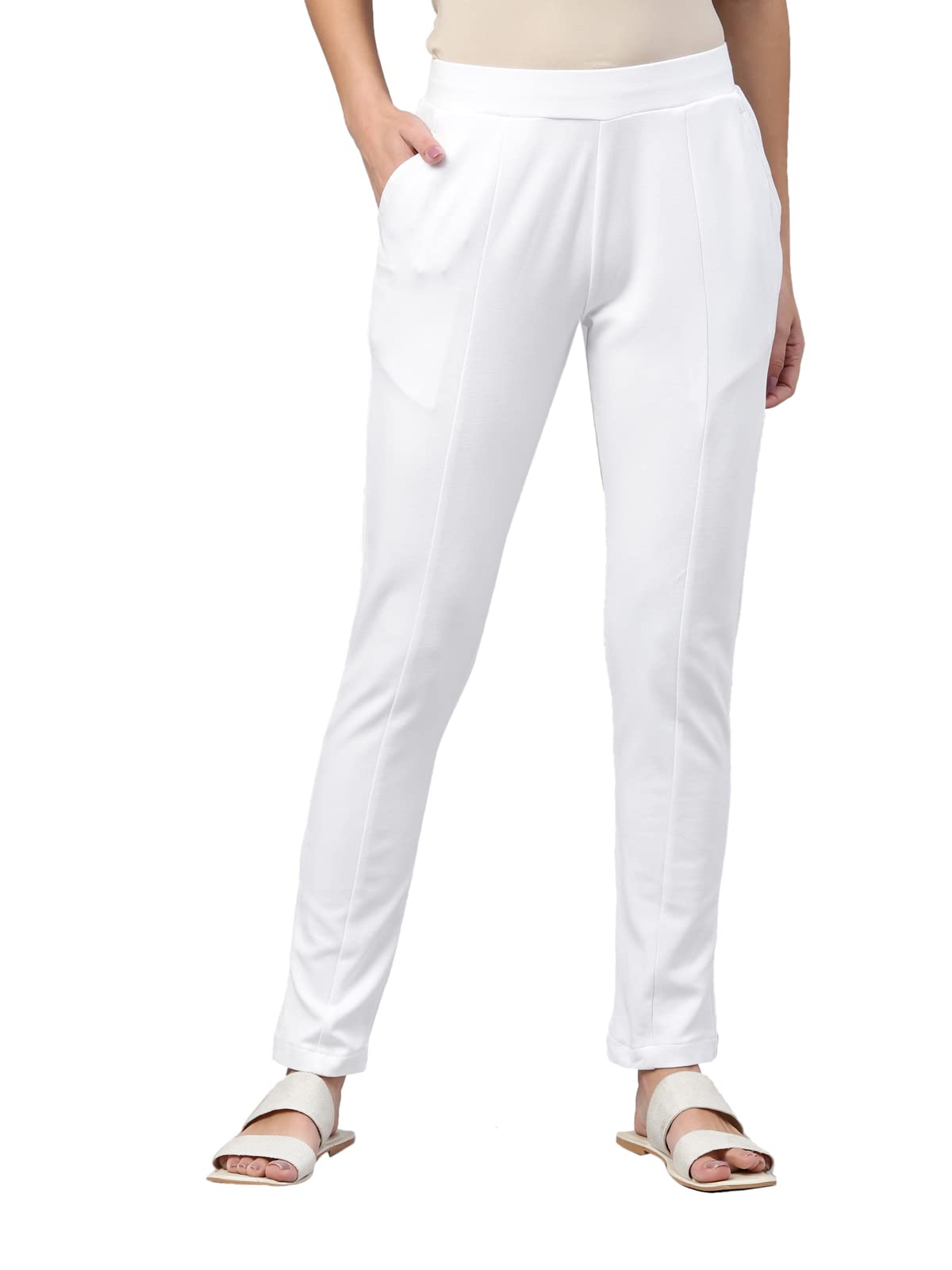 Women Stretch Ponte Pants-image-23