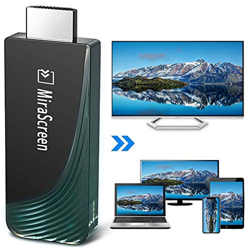 Wireless WiFi Display Adapter Dongle, 5G/2.4G Wireless Display Receiver Miracast Mirroring Screen, Full HD 1080P & Dual Band HDMI Dongle for Smartphones Laptops to HDTV Projector Car Monitor