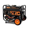 WEN DF475T Dual Fuel 120V/240V Portable Generator with Electric Start