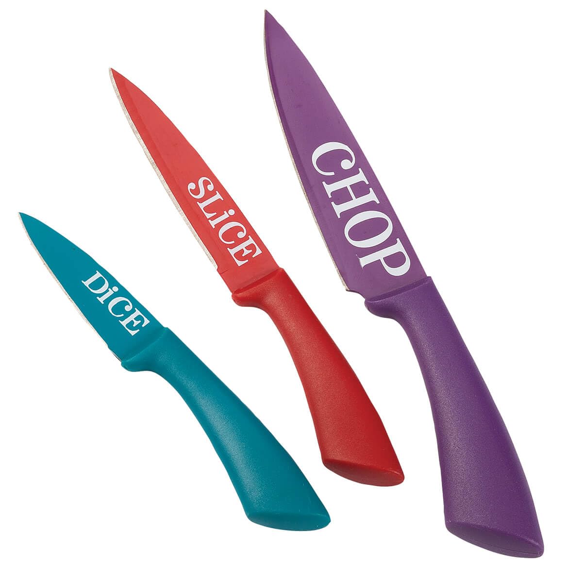 3 pc Kitchen Chop Slice and Dice Knife Set by Chefs Pride