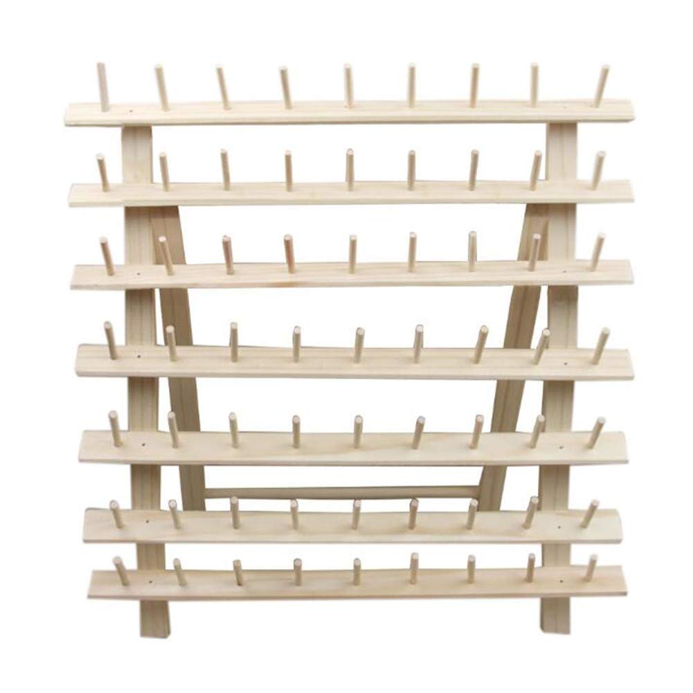 Rack à bobine 12 bobines pour support de hêtre rack pliant en bois pliant fil de fil pliant bobines en houx - Maison
