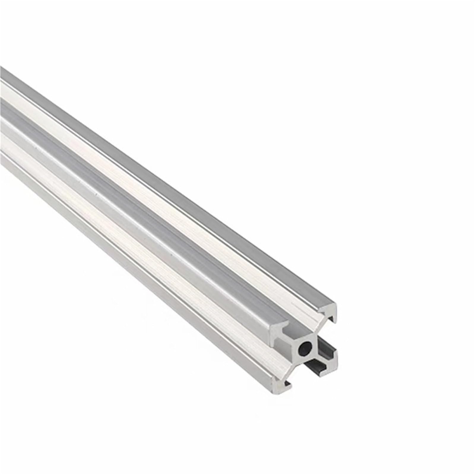 2 perfiles de aluminio 1515 de 21,65", 500 mm de largo, 15 x 15 mm, marco de extrusión, riel cuadrado estándar europeo for estantería de pecera. Marco