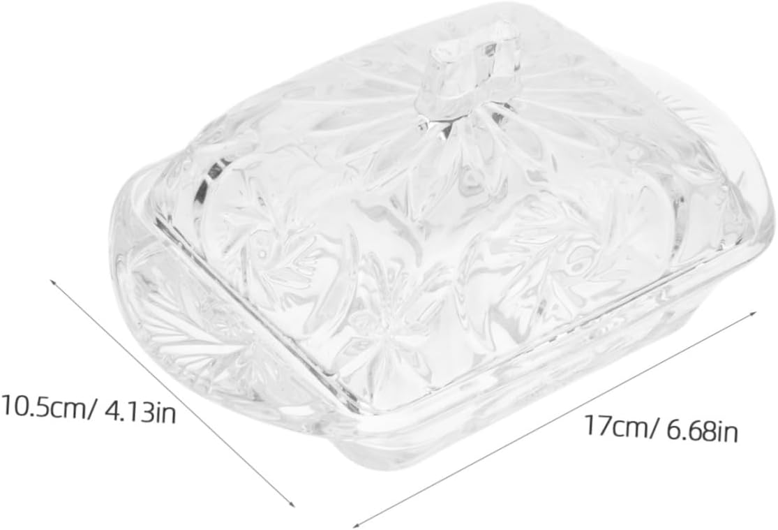 Unomor Butter Storage Box Sealed Lid Vintage Cheese Container for Fresh Keeping for Snacks and Desserts Capacity Design Kitchen Essential