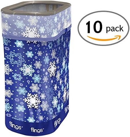 Flings Bins POP UP Snowflake - 10 Pack