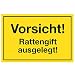 Produktbild Wandkings Hinweisaufkleber für den Innen- und Außenbereich - Vorsicht! Rattengift ausgelegt! - 20x15 cm - Aufkleber ohne Schild