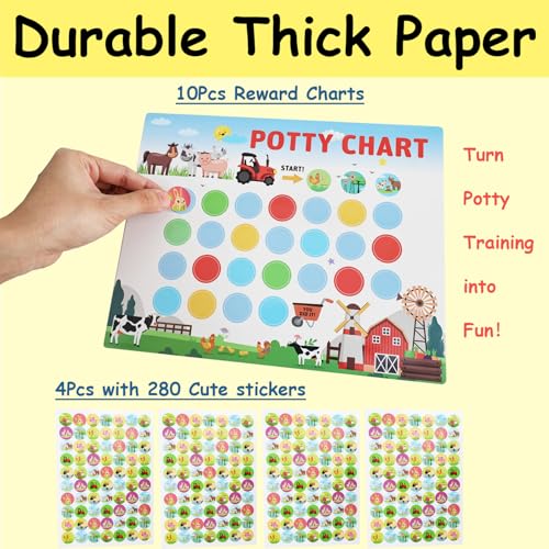 Save $4 on Potty Training Chart with Farm Animal Stickers for Kids - Image 4