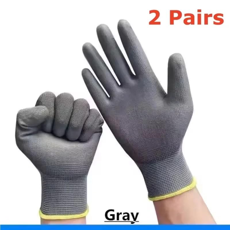 Guanti da giardinaggio anti-spina for la difesa del braccio, for donne e uomini, comodi, flessibili e con un design protettivo essenziale for le attività di giardinaggio.(PU120 Black 6Pairs,XL 2pcs)