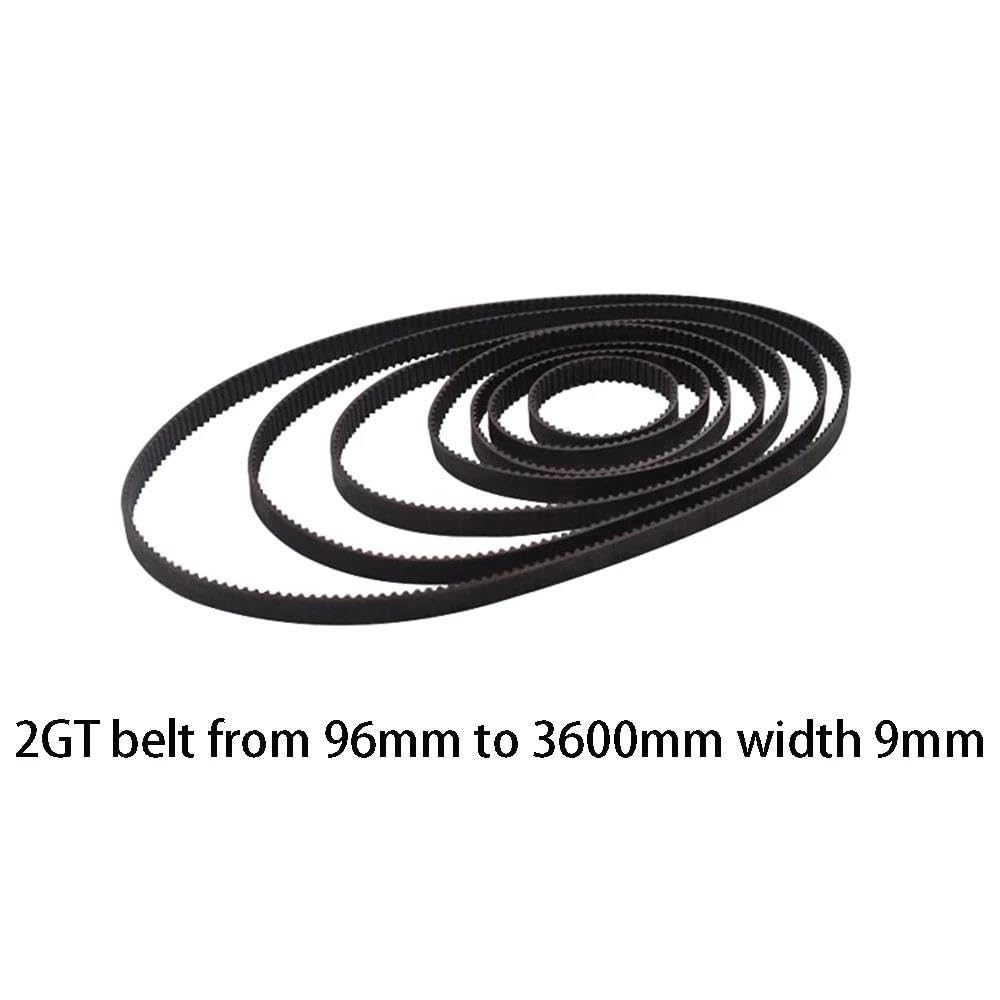 GT2 9 Mm Geschlossener Gummi-Zahnriemen 96 180 200 218 240 250 300 800 3000 3230 3600 Mm 2GT 1 Stück 3D-Drucker-Teile Ersatz Riemen(2GT-3600mm)