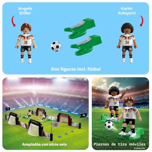 Miniatura 4 de PLAYMOBIL | DFB | Set de Jugadores Adeyemi y Stiller | Set de Juego de fútbol | Figuras de Juego de fútbol | 72256