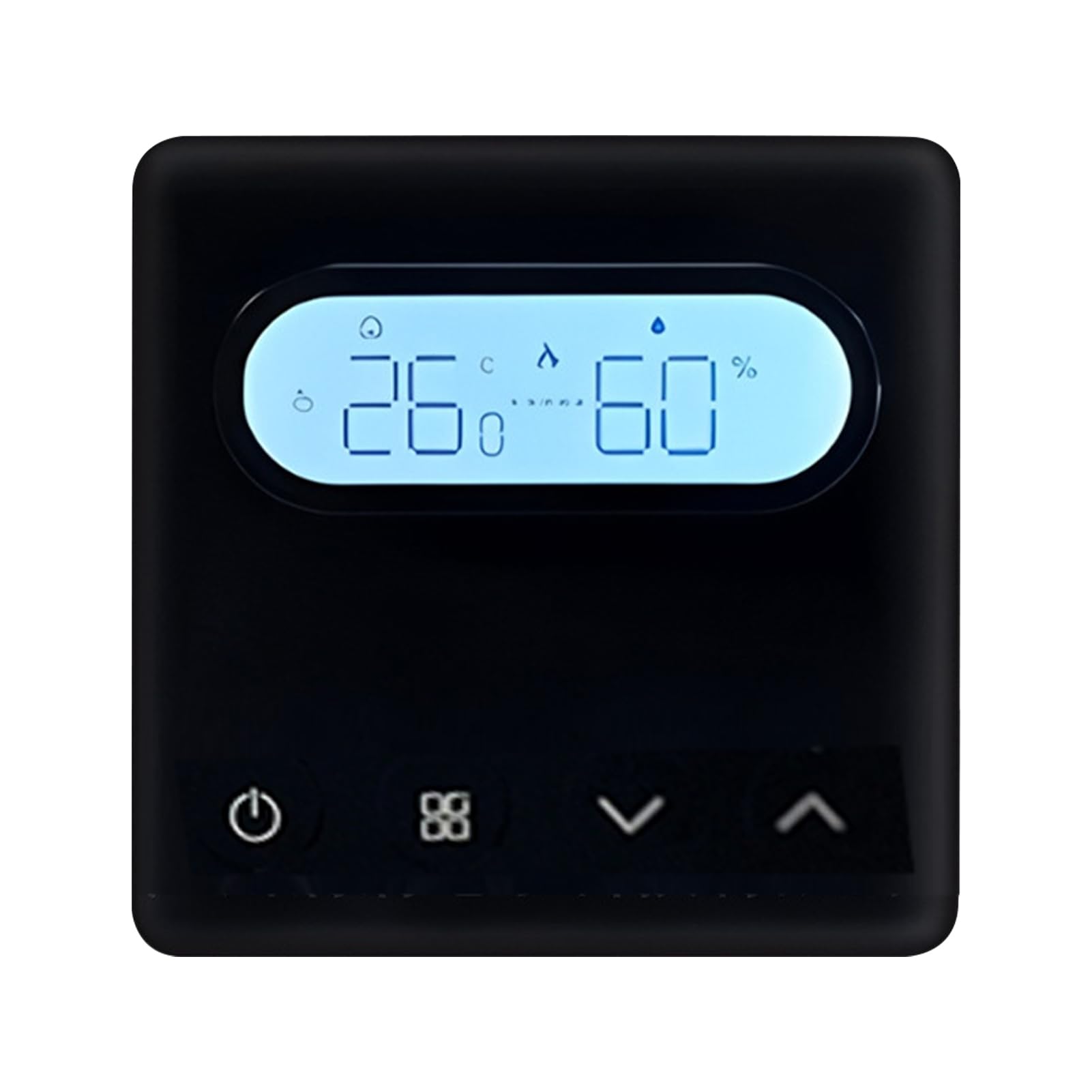 Zerodis Smart WiFi Thermostat, Wireless Temperature Regulator with Remote Smartphone Scheduling And Energy Monitoring for Home Heating Systems Featuring 5A Current Rating (Black)