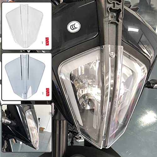 Lorababer Moto Protector de faros delanteros para faros delanteros compatible con K.T.M 390 790 Adventure ADV 890 Adventure/S/R 2019 2020 2021 2022 (Claro) Cover