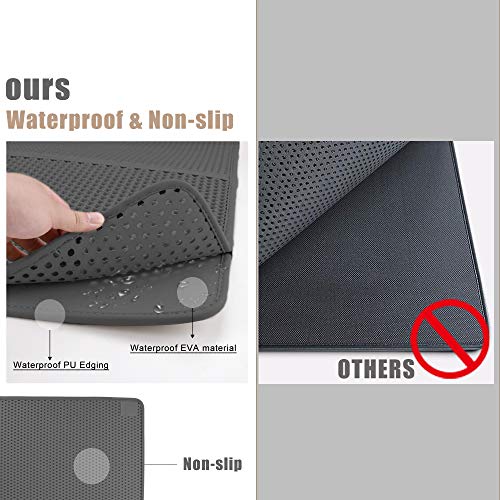 image for lesotc 2 Pieces Cat Litter Mat Litter Trapper Cat Litter Mat Anti-Trac