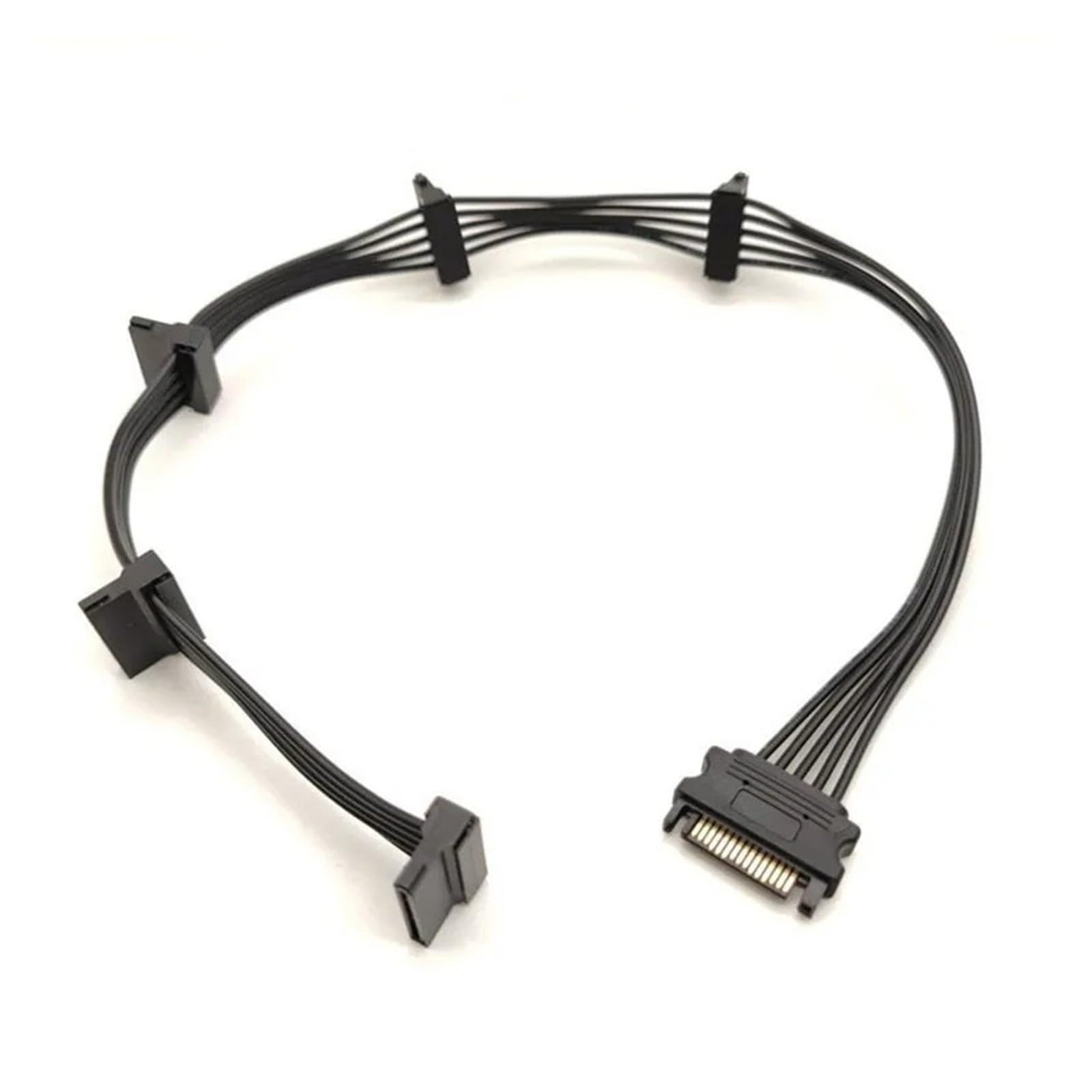 Generico Cavo sdoppiatore di alimentazione SATA a 15 pin/4 pin da 1 a 5