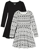 The Children's Place girls The Children's Place Long Sleeve Fashion Skater Dresses Casual Dress, Bunnys Tail, Medium US