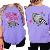 See Ya Soon Raccoon Summer, Funny Raccoon Summer Vacation Tee, Trash Panda T-Shirt, Racoon Summer Beach Tee