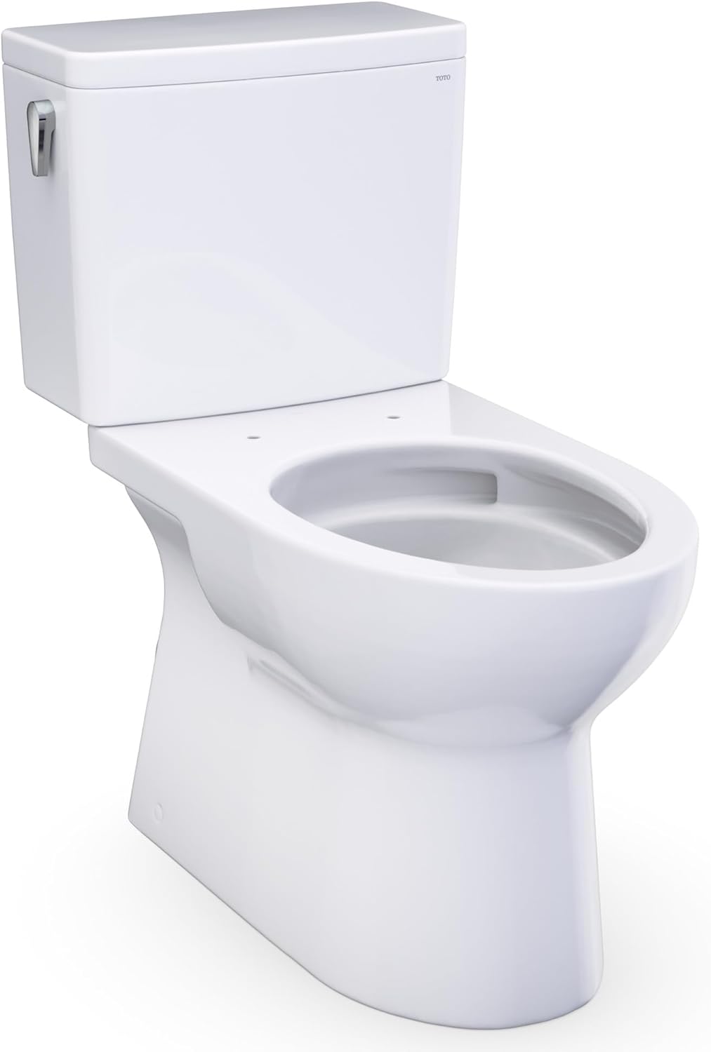 TOTO® Glaston™ Two-Piece Elongated 1.28 GPF Universal Height Toilet with CEFIONTECT®, Cotton White - CST472CEFG#01