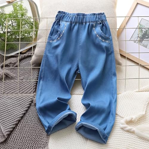 Girls Pants with Pockets Pull On Lightweight Bell Bottoms Straight Leg Baggy Jeans for Girls Flare School Pants4