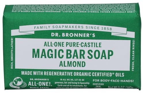 Image of DR. BRONNER's OBAL05 All-One Hemp Almond Pure-Castile Bar Soap, 5-ounces