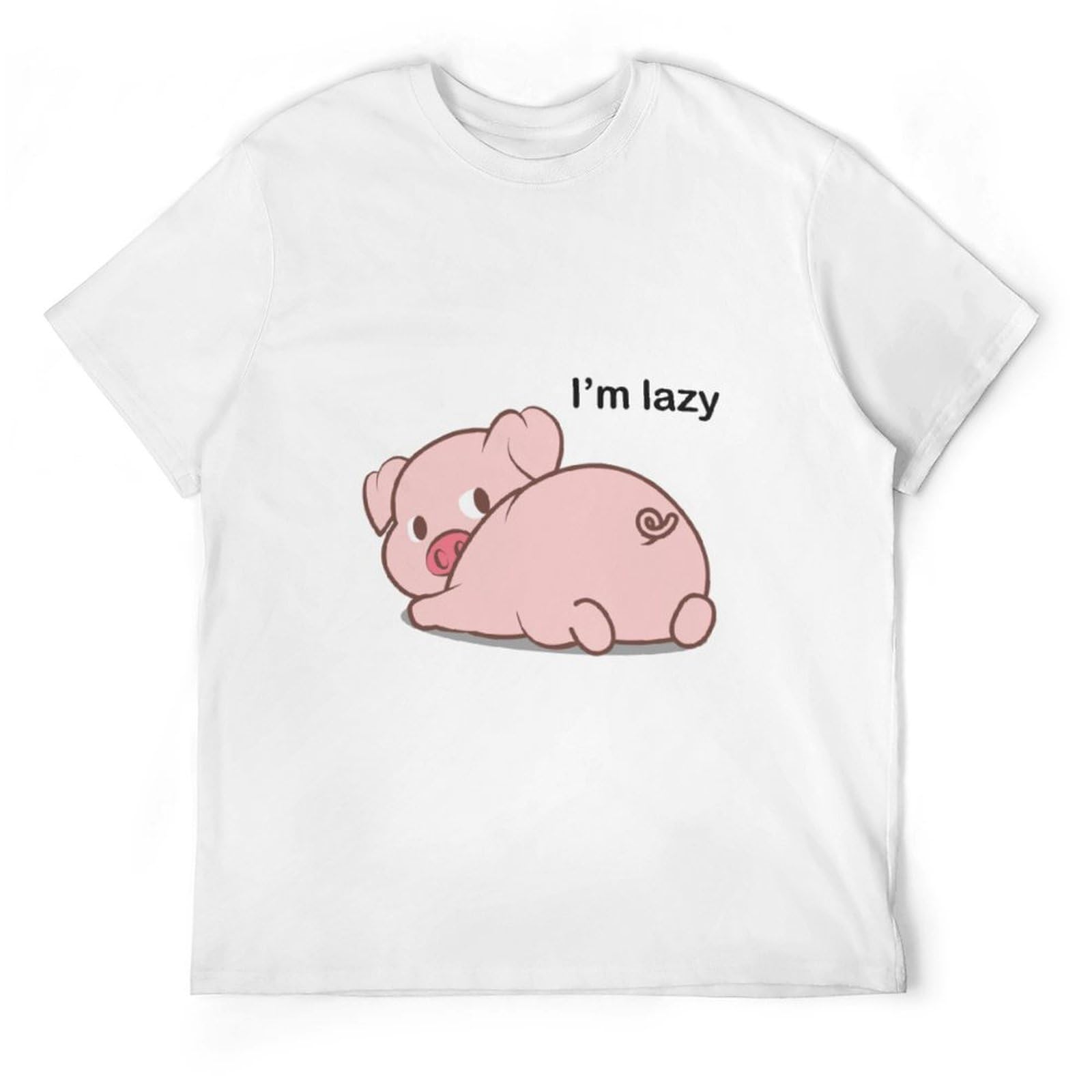 Amazon.co.jp: Tシャツ メンズ 豚 可愛い ピンク 半袖 ティーシャツ  