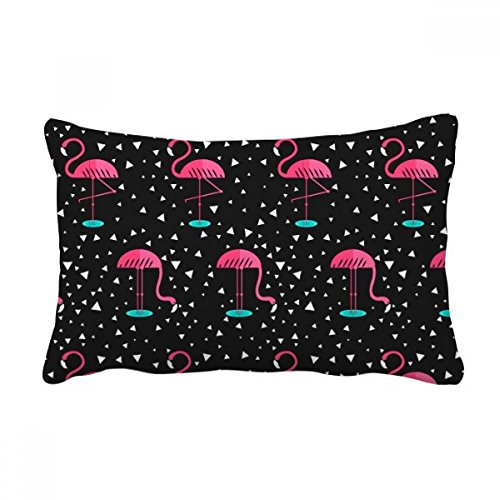 Coussin flamant rose noir cadeau déco original maison - 2