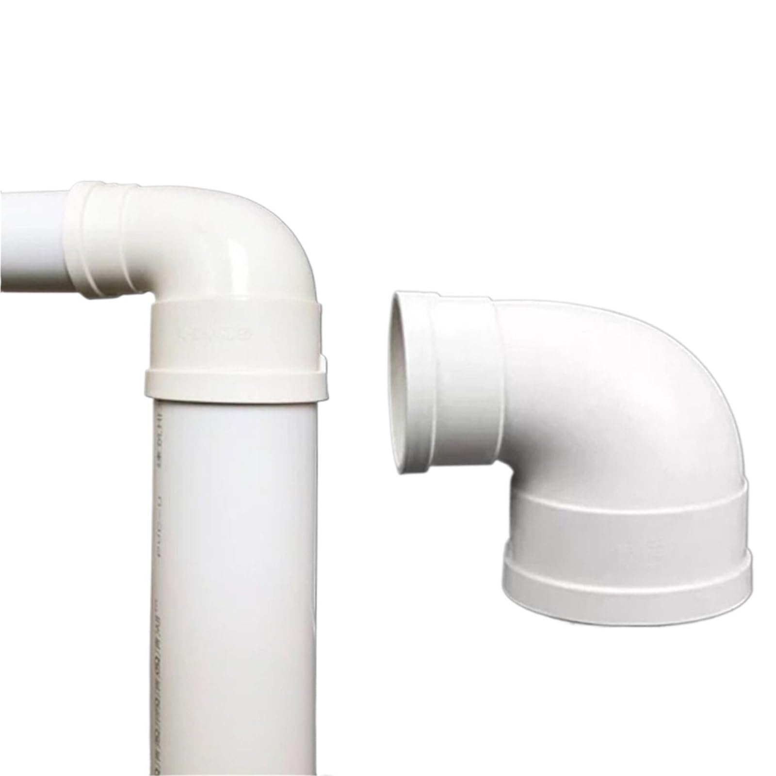 Fvdzrfie 160X110mm Pvc Pipe Fitting Pvc Pipe Elbow 2 Way White 90 Degree Elbow Pipe Connectors Pipe(160X110mm)