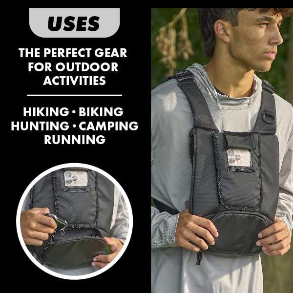 Mochila pecho impermeable ajustable para hombre miniatura 3