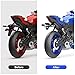 Universal Motorcycle Fender Eliminator License Plate Bracket Holder Tail with LED Light Compatible with Honda Suzuki Kawasaki Yamaha Ducati BMW