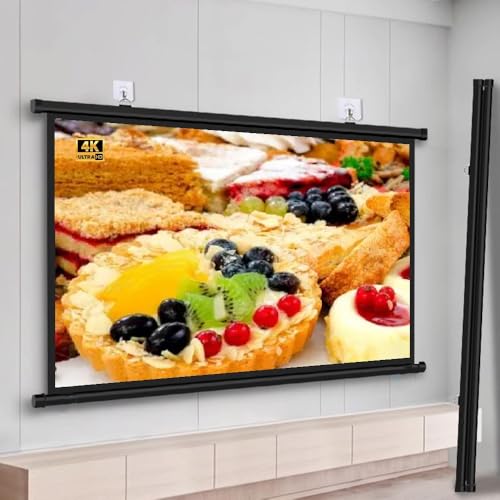 Pantalla de proyección manual 60 pulgadas 16:9 miniatura 1