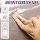 Wansiven Kratzfolie Katzen Selbstklebend, Kratzschutz Wand, Kratzschutzfolie, Transparent AntiKratz Tape für Möbel Couch Sofa Wand Tür Schutz (20cm x 3m) (Blue01)