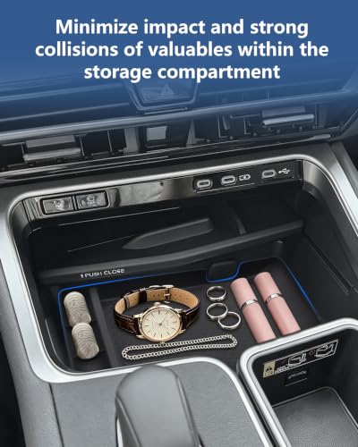 Image of 3PC Center Console Accessories for 2024-2026 Lexus TX (TX350 TX500h TX550h+), Non-Slip Silicone Cup Holder & Wireless Charging Mat & Storage Tray, Interior Liner Set Prevent Scratches Spills