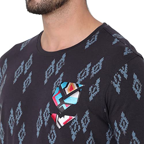 Image of Spykar Men's Printed Slim Fit T-Shirt