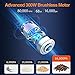 Cordless Vacuum Cleaner, Womow W9 Stick Vacuum Cleaner, 16000pa Powerful Suction, 300W Brushless Motor, Lightweight 2 in 1 Handheld Vacuum with HEPA Filter LED Power Brush for Pet Hair