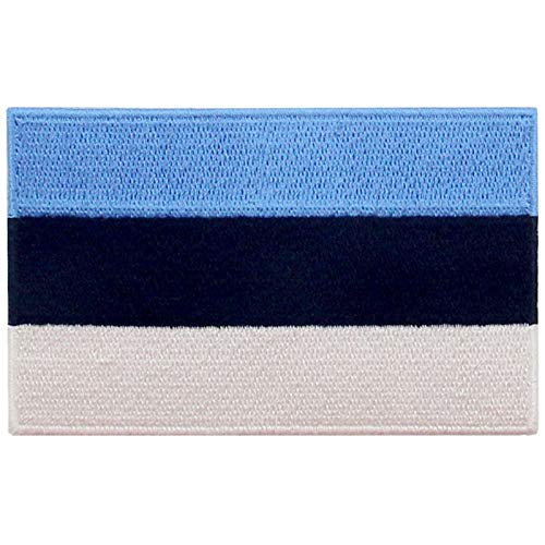 Estland Flagge Bestickter Aufnäher zum Aufbügeln/Annähen
