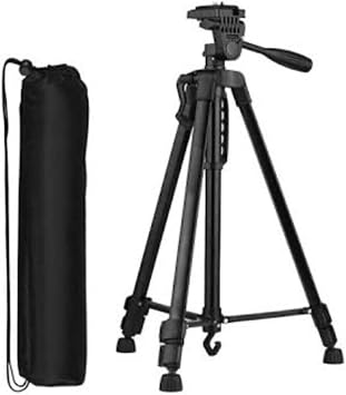 Teknosepetim Profesyonel Kamera Tripod 140 Cm Telefon Tutucu Tripot Büyük Metal 360 Der. Slr Dvd Kamera