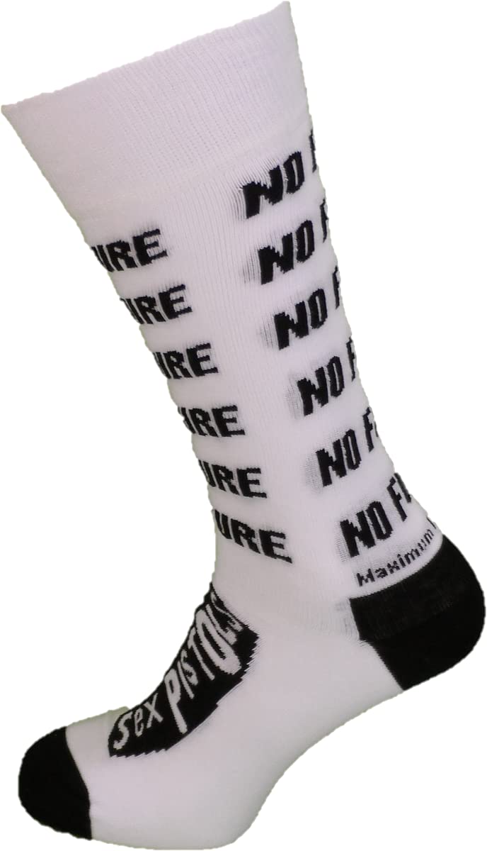 Mazeys Mens Classic Officially Licensed Sex Pistols Socks 7 to 11s (No Future)