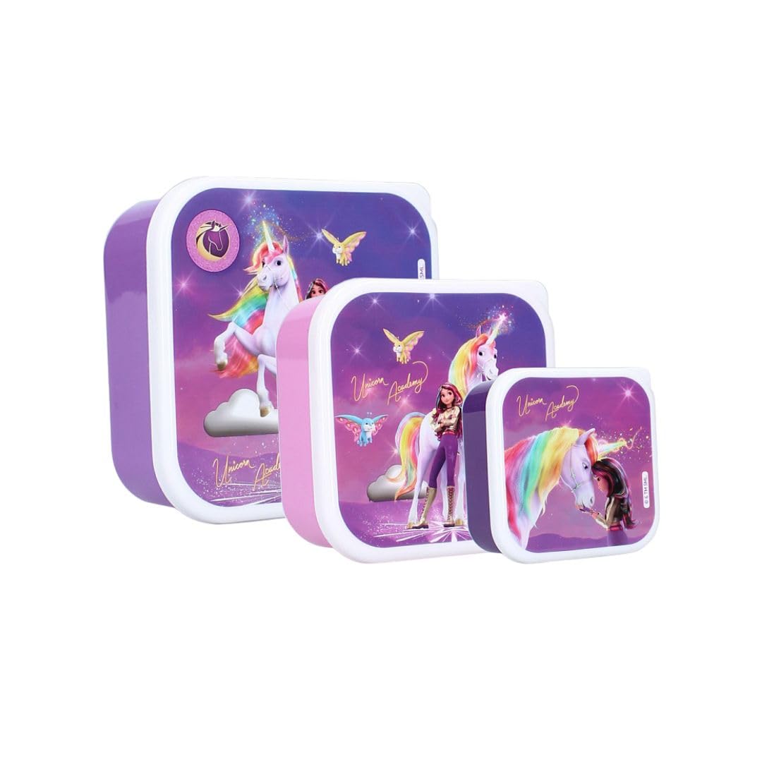 My sweety pop, Set of 3 snack boxes, lunch box, for children, nursery, kindergarten, school, holiday, meal