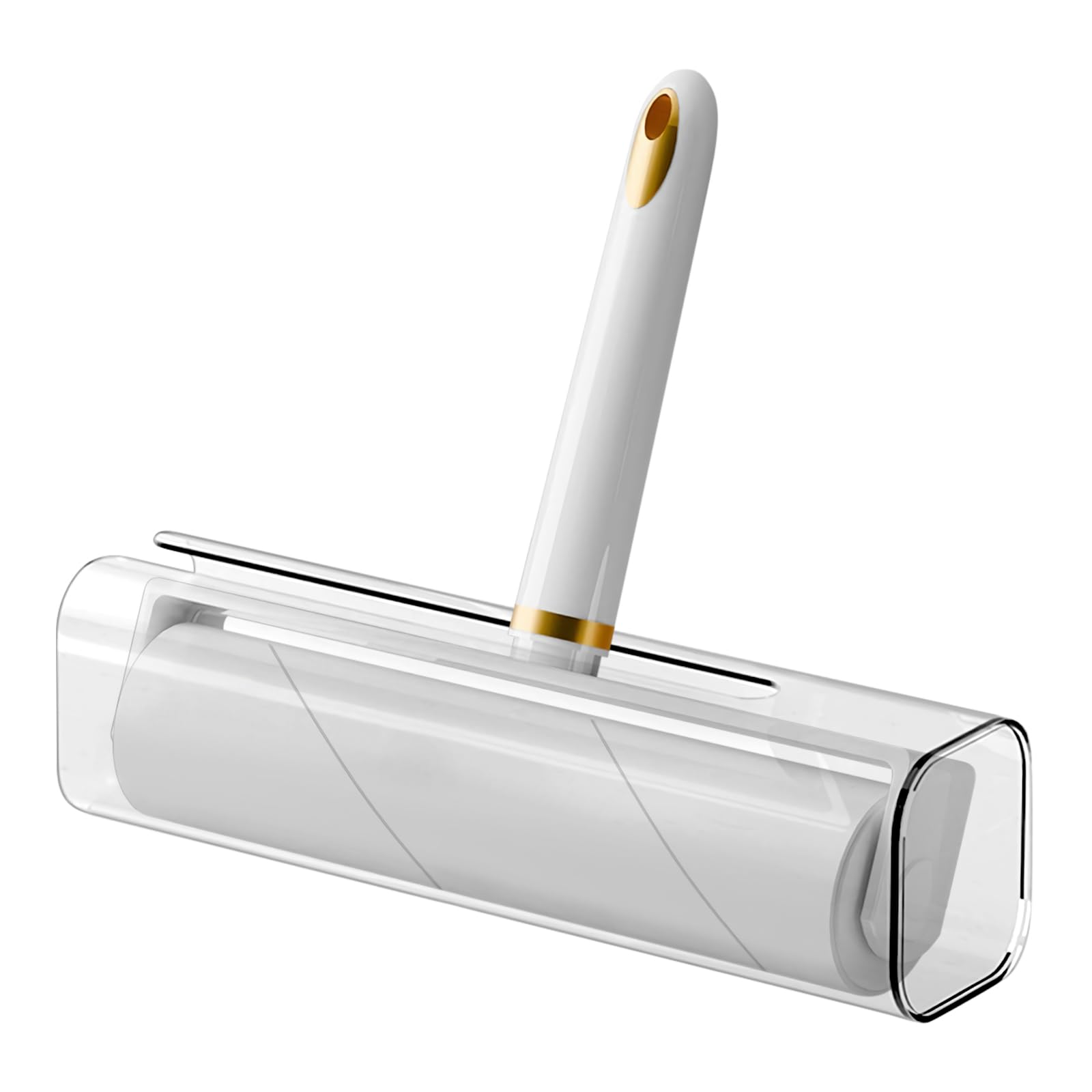 Fusselrolle zur Tierhaarentfernung, extra klebrige Oberfläche mit Abdeckung, inklusive 2 Nachfüllrollen, 10 cm Breite – ideal für Kleidung, Couch, Möbelreinigung