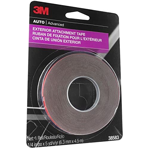 image for 3M Exterior Attachment Tape, Ideal for Moldings, Emblems and Trim, 1/4