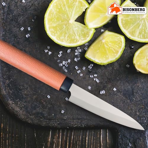 Image of BISONBERG Kitchen Knife /Utility Knives, Black, Travel Friendly,Portable | Kitchen Home & Office Use, Portable, Travel