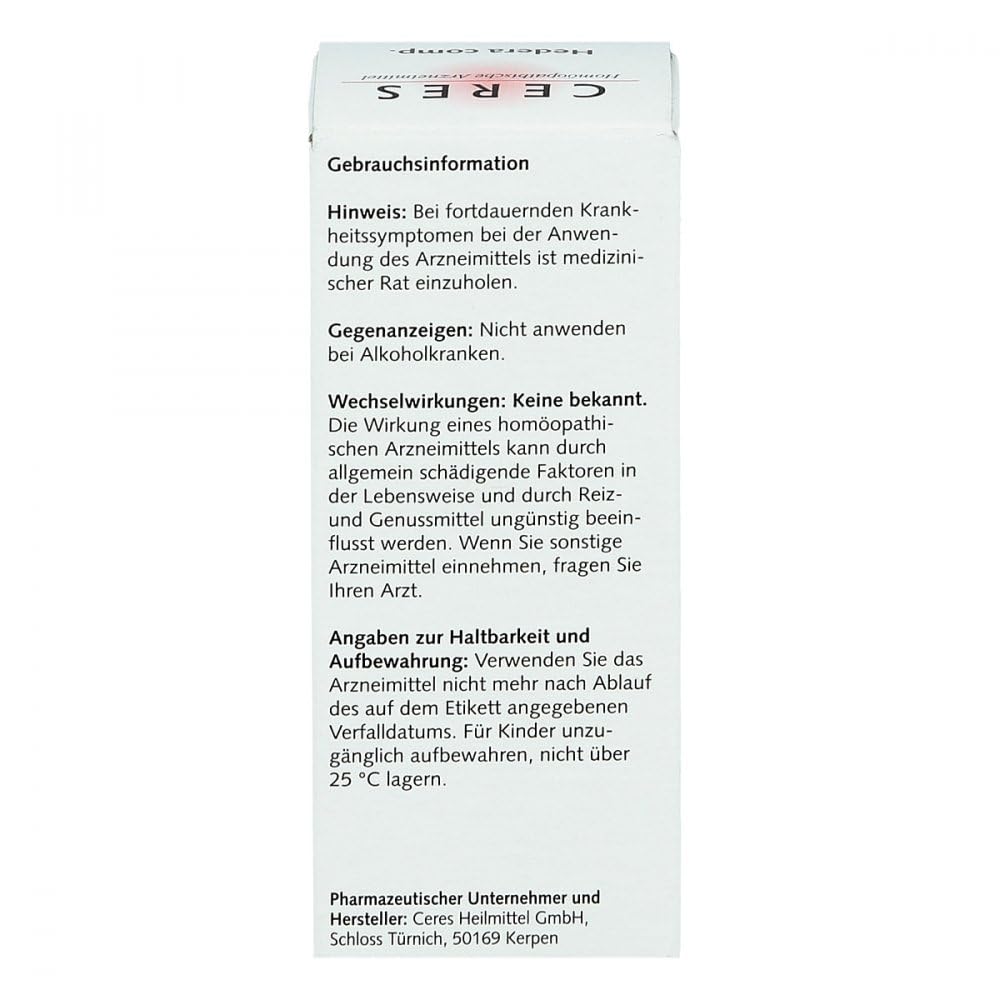 CERES Hedera comp.Tropfen 20 ml : Amazon.de: Drogerie & Krperpflege