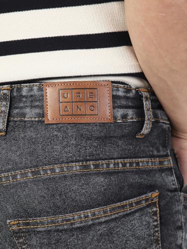 Image of Urbano Fashion Men's Washed Bootcut Jeans Stretchable