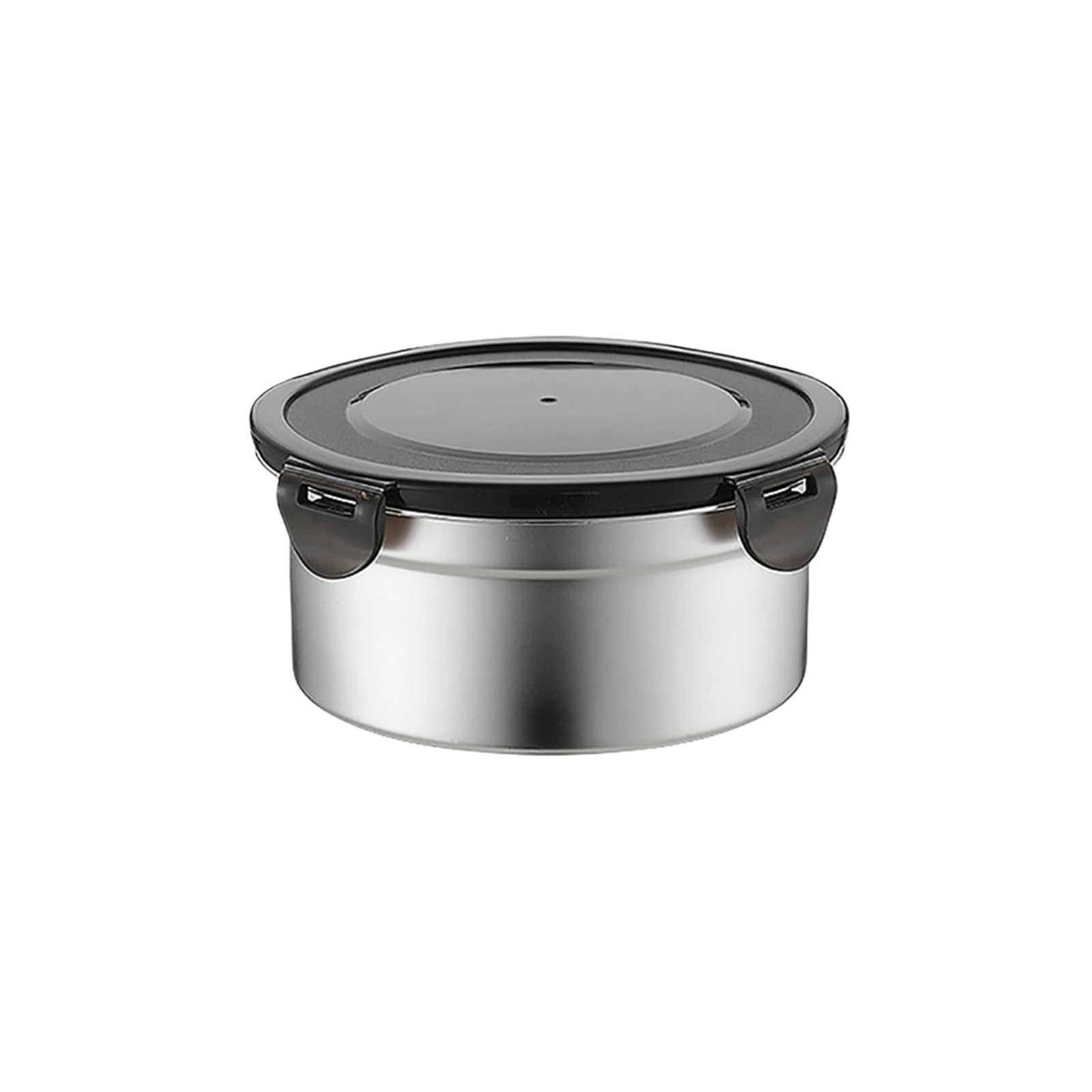 UBOHUZ 6PCS Stainless Steel Food Container Fresh Keeping Box Sealed Lid Crisper Lunch Meal Prep Storage Fridge Kitchen Set Round Square Bowl Container Sets(Round 650ml)